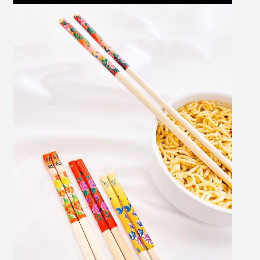 چوب غذا خوری چاپ استیک جفتی