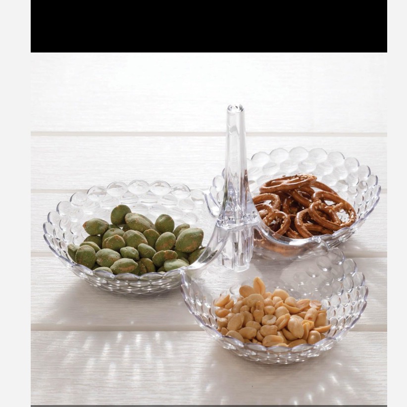 آجیل خوری 3 خانه آکریلیک