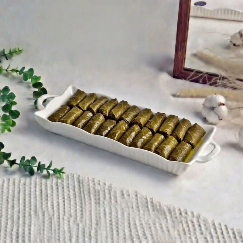 سینی رولت خوری دسته دار سرامیکی